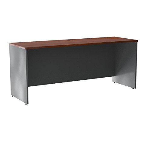 Bush Business Furniture Series C 72W x 24D Credenza Desk in Hansen Cherry