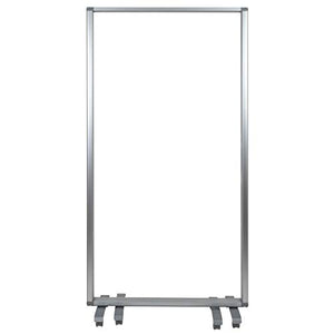 Flash Furniture Raisley Mobile Freestanding Clear Room Divider Sneeze Guard