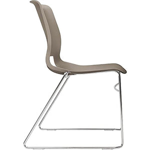 HON Motivate Seating High-Density Stacking Chair, Shadow/Chrome, 4/Carton