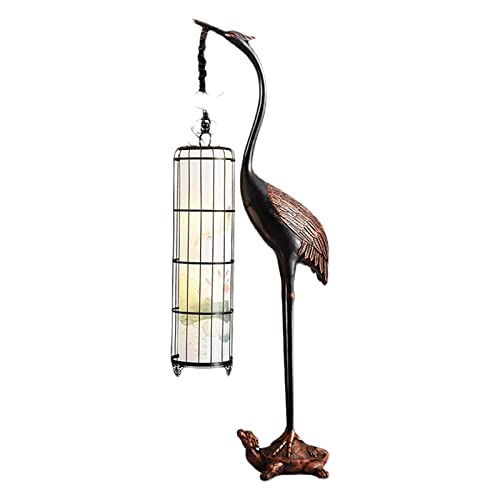 VejiA Chinese Style Crane Floor Lamp Zen Ornaments