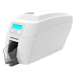 Magicard 300 ID Card Printer System w/ 300 Print YMCKO Ribbon, 300 Premium PVC AlphaCard Cards, and AlphaCard ID Suite Software (PC) (Single Sided, PVC Cards)