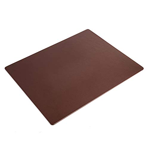 Dacasso Classic Leather Mat Desk pad, 24 x 19, Chocolate Brown