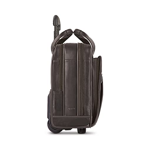 Solo New York Walker Leather Rolling Laptop Bag, Espresso