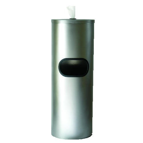 2XL09|#2XL L65 Stainless Steel Stand Wiper Dispenser,