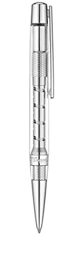 S.T. Dupont Défi Skeleton Ballpoint pen, Crystal - Composite, Palladium, Silver