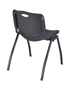 Romig M Lightweight Stackable Sturdy Breakroom Chair (40 Pack) - Black
