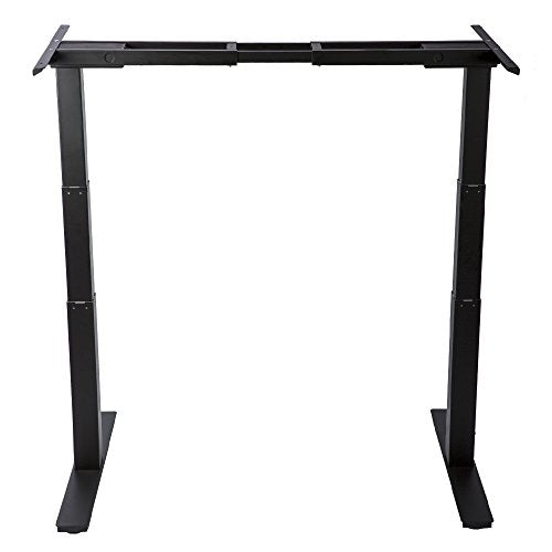 GT Innovation Dual Motor Height Adjustable Desk Sit Stand Desk Stand Up Desk Standing Workstation Monitor Riser Electric Touch Control Dual Motor (Black Base)