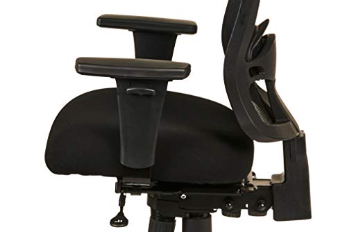 Alera ALEET4217 Etros Series Mid-Back Multifunction with Seat Slide Chair, Black