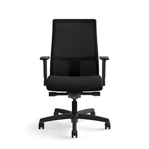 HON Ignition Series Mid-Back Work Chair - Black Mesh Office Desk Chair (HIWM2)