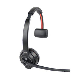 Plantronics Savi 8210 Wireless DECT Headset System Bundle with Headset Advisor Wipe- Compatible with PC, Mobile and Desk Phone