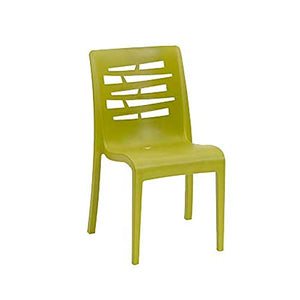 GROSFILLEX INC Essenza Stacking Chair, Fern Green (Case of 4)