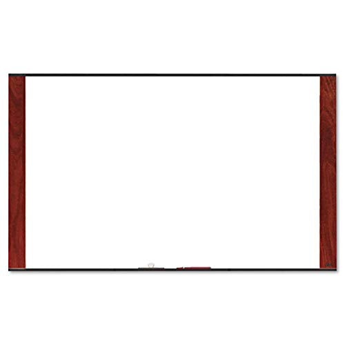 3M Dry Erase Board, 96 x 48-Inches, Widescreen Mahogany-Finish Frame