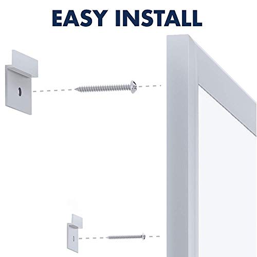 Quartet Whiteboard, White Board, Dry Erase Board, 6' x 4', Silver Aluminum Frame (S537)