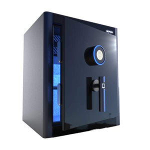 Cabinet Safes Safes Semiconductor Fingerprint Design Home Security Features Invisible Mini Cabinets Small Office Safe Deposit Boxes (Color : Blue, Size : 474056cm)