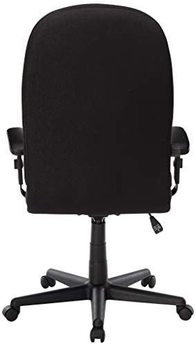 Mayline 9413AG2113 Comfort Series Executive High Back Chair with T-Pad Arms, Black
