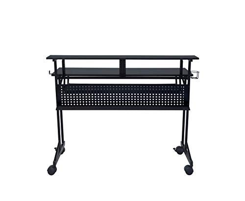 Acme Furniture Suitor Music Recording Studio Desk, Black