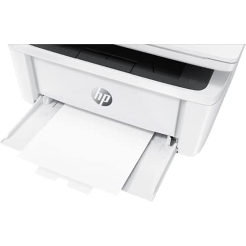HP Laserjet Pro M28W Wireless All-in-One Monochrome Laser Printer, Ethernet, Print speeds up to 18/19 ppm, Print Scan Copy, Auto-On/Auto-Off, White, Durlyfish USB Printer Cable