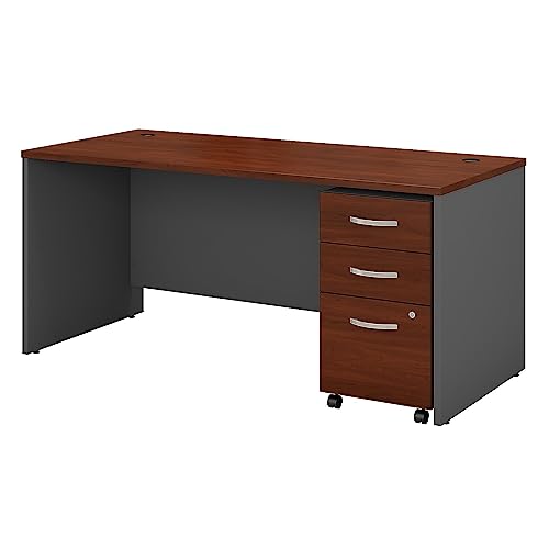 Bush Business Furniture Series C Office Desk with Mobile File Cabinet