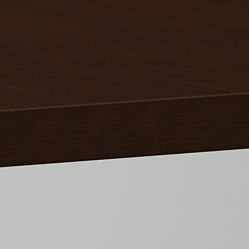Bush Business Furniture 42" Round Conference Table with Metal Base, Mocha Cherry
