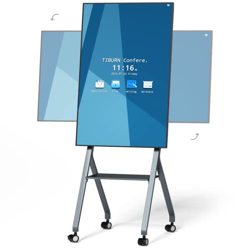TIBURN Smart Whiteboard, 55" 4K UHD Rotating Nano Capacitive Smartboard