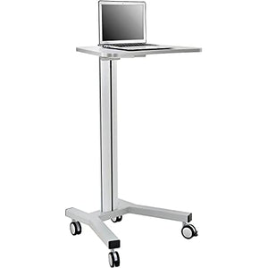 Global Industrial Height Adjustable Laptop Workstation, Aluminum/Steel, Silver