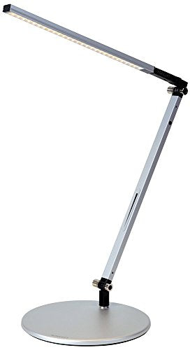 Koncept Z-Bar Solo with Warm Light in Silver with a Hardwired Wall Mount