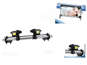 54'' 64'' Automatic Media Take up Reel System Paper Pickup Roller Controller 2 Motors for Roland SP540/SP540V/RA640 Mimaki Mutoh Printers