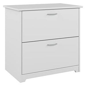 Bush Furniture Cabot 2 Drawer Lateral File Cabinet | Letter, Legal, and A4-Size Document Storage | 32W, White