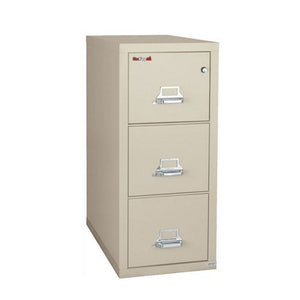 Fire King Three-Drawer Vertical Letter File