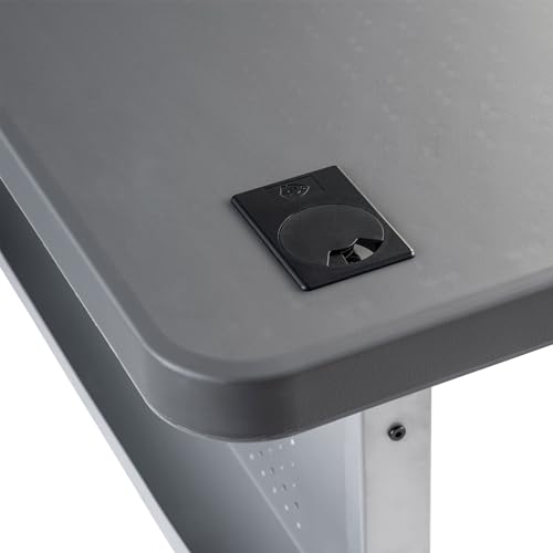 National Public Seating Flip N Store Training Table 24 x 72 Inch Charcoal Slate