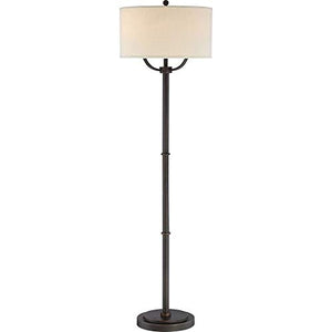 Quoizel VVBY9362OI Broadway Library Reading Floor Lamp, 3-Light, 225 Watts, Oil Rubbed Bronze (62" H x 17" W)