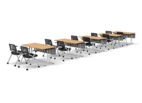 Team Tables 10 Person Folding Training Meeting Seminar Classroom Table Set