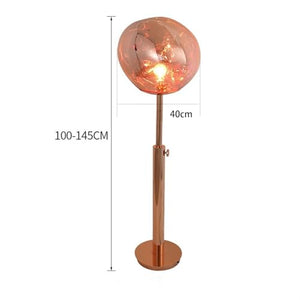 BNNP Mid Century Glass Floor Lamp with LED Lights
