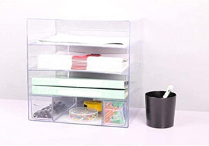 None File Storage Cabinet Plastic Desktop Holder - Home Office Furniture