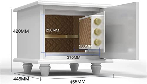 Jiaong Bedside Cabinet Safe,Smart Fingerprint Password Safes,Anti-Theft Hidden Safe,Double Alarm,for Home Office Hotel Business Jewelry Cash Use Storage Durable (Size : 45)