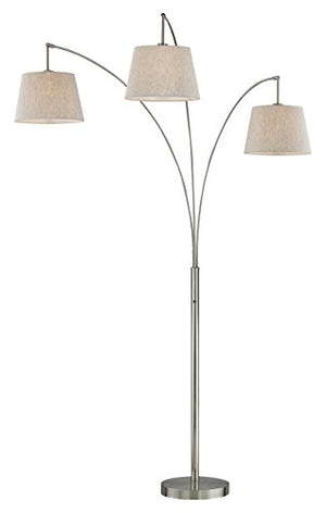 Artiva USA LED602109FST Luce LED Arched Floor lamp, 84 inches, Brushed Steel