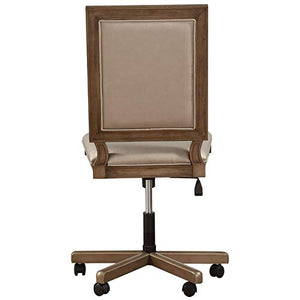 Acme Furniture Traditional 2 Piece Computer Desk and Hutch with Office Chair in Gold