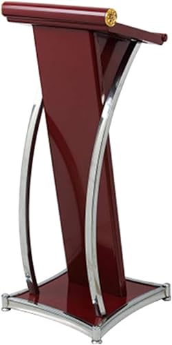 SMuCkS Wooden Podium Lectern Stand for Churches - White, Size (White)