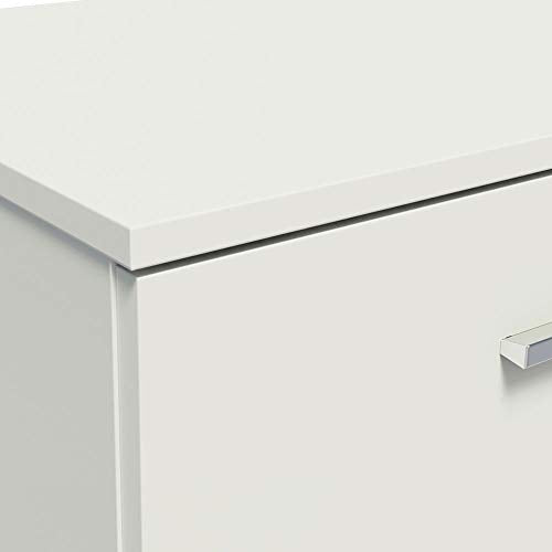MADESA Modern Compact Home Office Computer Writing Desk (White)
