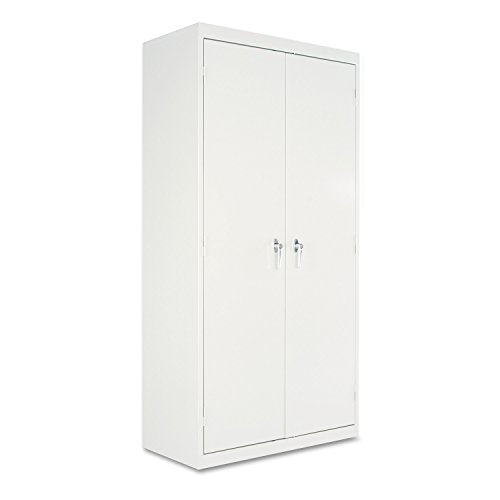 Alera ALECM7218LG Assembled 72" High Storage Cabinet, w/Adjustable Shelves, 36w x 18d, Light Gray