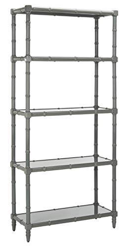 Safavieh ETG3500C Home Collection Ebo Modern Coastal 4 Tier Etagere, Grey