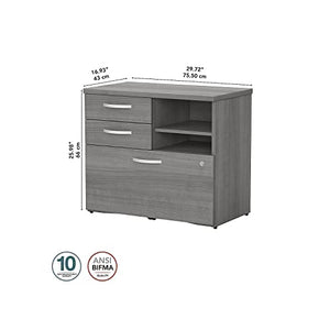 Bush Business Furniture Studio C Office Storage Cabinet, Platinum Gray (SCF130PGSU)