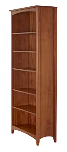 Camaflexi SHK345 Shaker Style Bookcase, 72", Brown