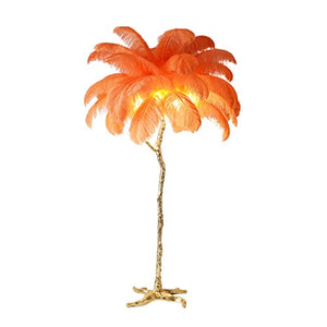 KOHARA Ostrich Feather Floor Lamp - Three Color Dimmable Nordic Standing Lamp