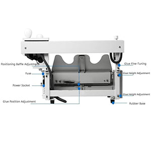 GKPLY Desktop Glue Book Binding Machine, A3 A4 Manual Hot Glue Binder