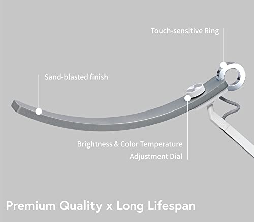 BenQ e-Reading LED Floor Lamp Warm/Cool White - Silver AR15_D Floor Silver