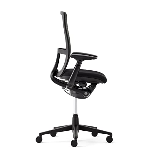 Haworth Zody Dual Posture Digital Knit Office Chair - Stylish Ergonomic Desk Chair with Forward Tilt Option (Onyx)