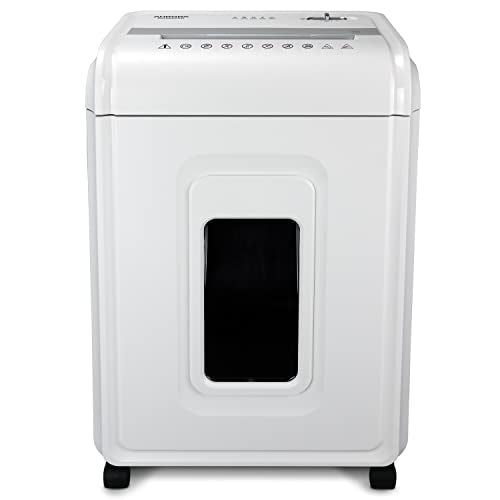 Aurora Heavy Duty Anti-Jam 24-Sheet Crosscut Shredder - White/Grey
