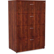Lorell 34387 Essentials Lateral File, Cherry Laminate