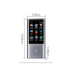 None Language Translator Device 77 Languages Instant Voice Translator with Bluetooth WiFi Connection - Blue